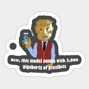 Mulder and Scully meet the Were-Monster Sticker